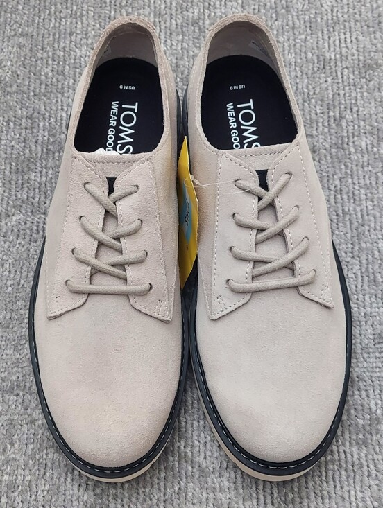 New Toms Navi Travel Lite Oxford Shoes Men\'s Size 9 Gray Suede main image 7